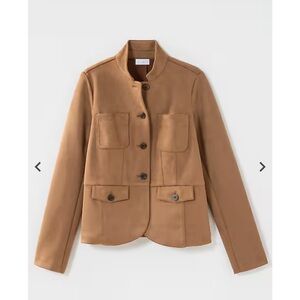 J. Jill Faux-Suede Patch-Pocket Jacket